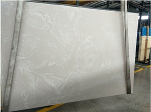 Beige Color Artificial Engineered Marble Stone Slabs