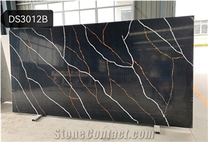Black And White Quartz Stone Slabs