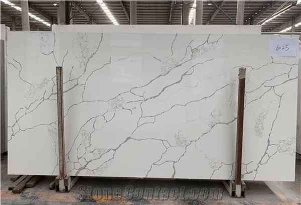 Black And White Quartz Stone Slabs