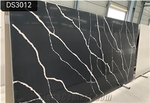 Black Quartz Slabs Solid Surface Slabs