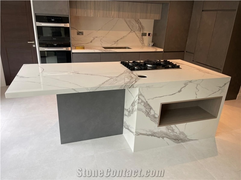 Calacatta Quartz Countertop Artificial Stone Countertop