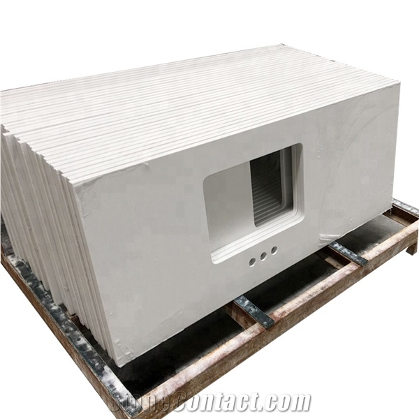Calacatta White Quartz Countertop
