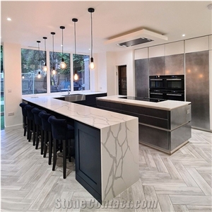 Calacatta White Quartz Countertop