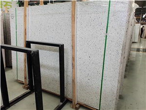 White Terrazzo Slab For The Floor
