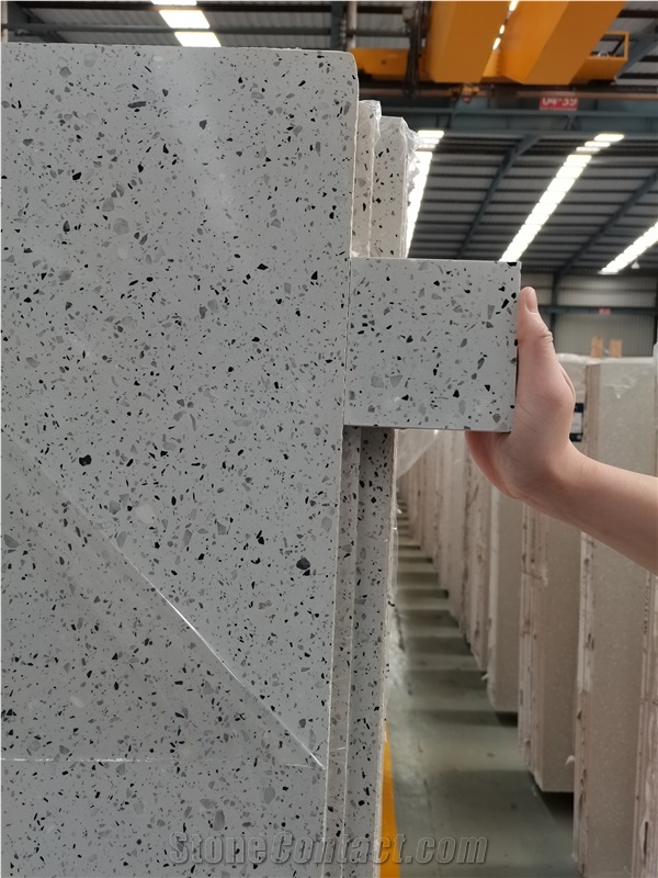 White Terrazzo Slabs