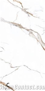 China Hot Seller Calacatta Gold Sintered Stone Slab For Wall