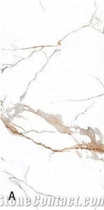 China Hot Seller Calacatta Gold Sintered Stone Slab For Wall