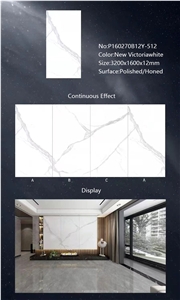 Factory Price Calacatta White Sintered Stone Slabs