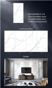 Factory Price Calacatta White Sintered Stone Slabs