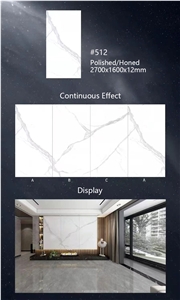 Factory Price Calacatta White Sintered Stone Slabs
