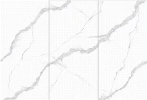 New Calacatta White Sintered Stone Artificial Slabs