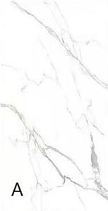 Sintered Stone Polished Slabs Calacatta White For Wall
