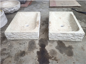 Mable Carved Rectangle Wash Basins Mable Carved Rectangle Wash Basins