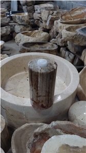Petrified Wood Stone Soap Dispenser