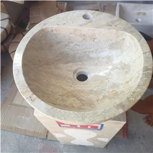 Round Marble Wash Basin