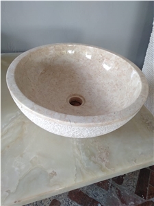 Round Marble Wash Basin