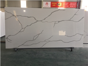 Artificial Calacatta Quartz Stone Slabs