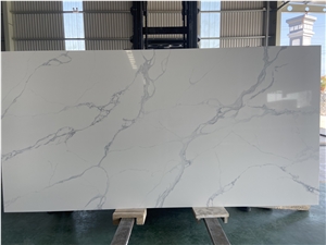 Calacatta Quartz Slabs Made In Vietnam