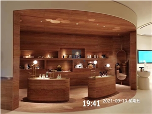 Iran Red Travertine Polished Reception Counters