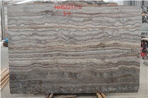 Iranian Silver Travertine Honed&Unfilled Big Slabs Iranian Silver Travertine Honed&Unfilled Big Slabs