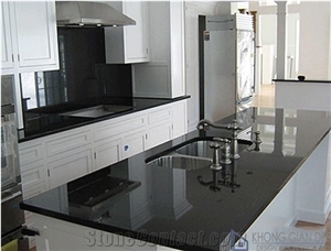 Black Granite Slab, Tiles