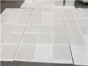Cream White Marble Tiles, Slab