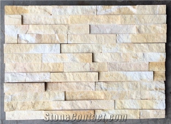 Yellow Marble - Cultured Wall Panels, Split Face