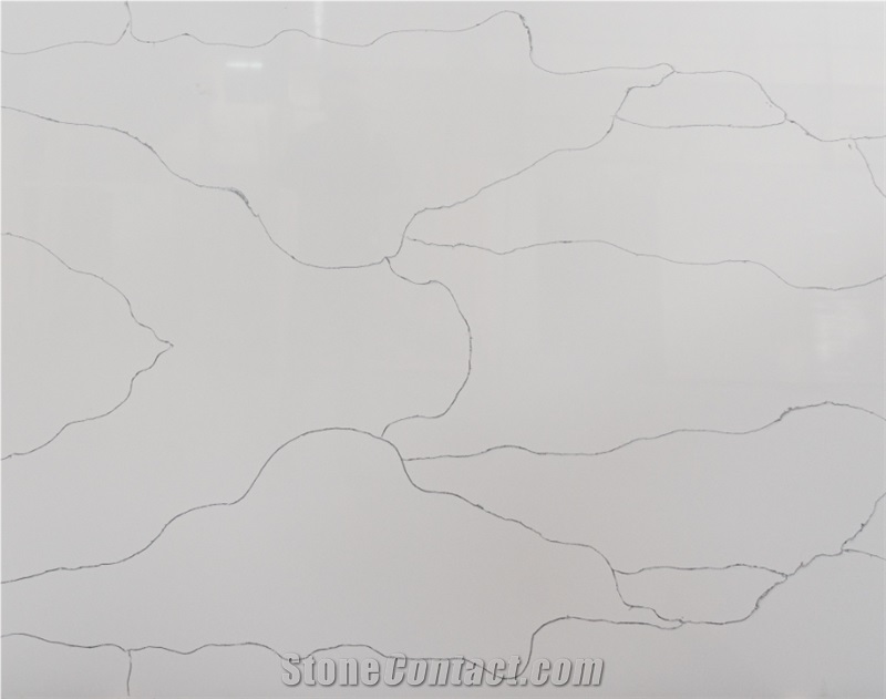 9058  Calacatta Quartz Artificial Granite  New Styles