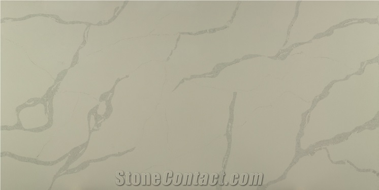 9229 Calacatta Artificial Marble Quartz Stones