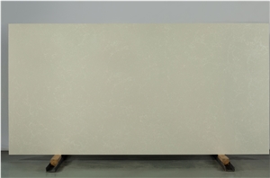Beige Background Quartz Stone Slab