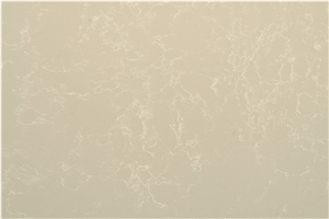Beige Background Small Pattern Quartz Slab