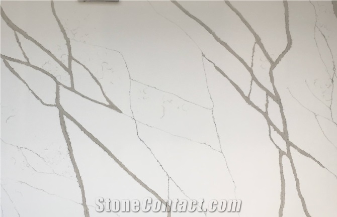 Calacatta Artificial Marble Quartz Stones With High Quality