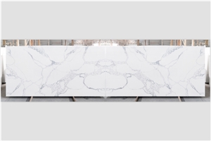 Calacatta Quartz Stone Slabs Come With Pure White