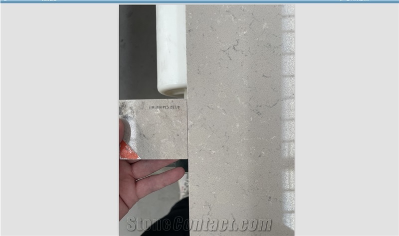Carrara  Quartz Stone Slab Like Floating Clouds
