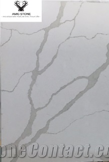 Customized White Quartz Stone Slabs 2023 By AMG