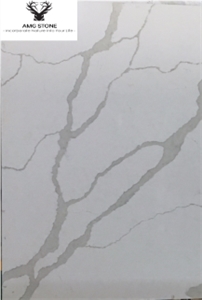 Customized White Quartz Stone Slabs 2023 By AMG