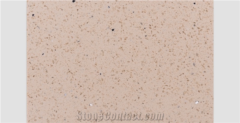 Fine Grains Like Starlight Quartzs Stone Slab