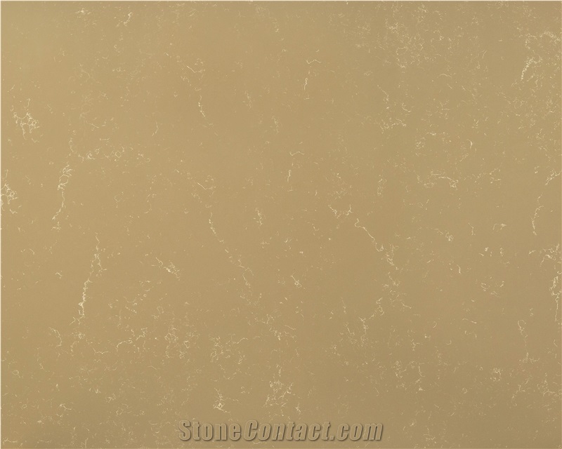 Fine Pattern Quartz Slabs Brown Background