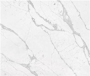 High-End White Pattern Calacatta Slab