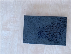 Mysterious Blue Fine Particles Quartz Slab