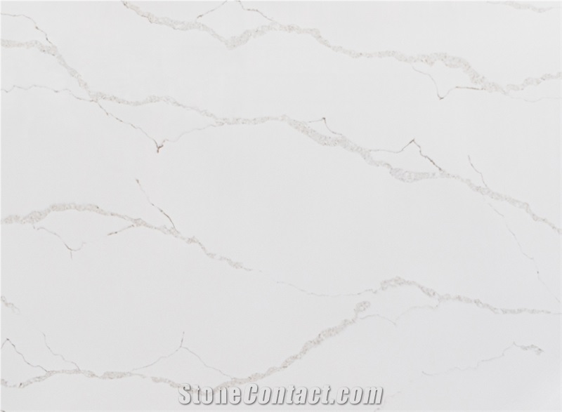 Quartz Calacatta Stone Jumbo Size Elegant Veins