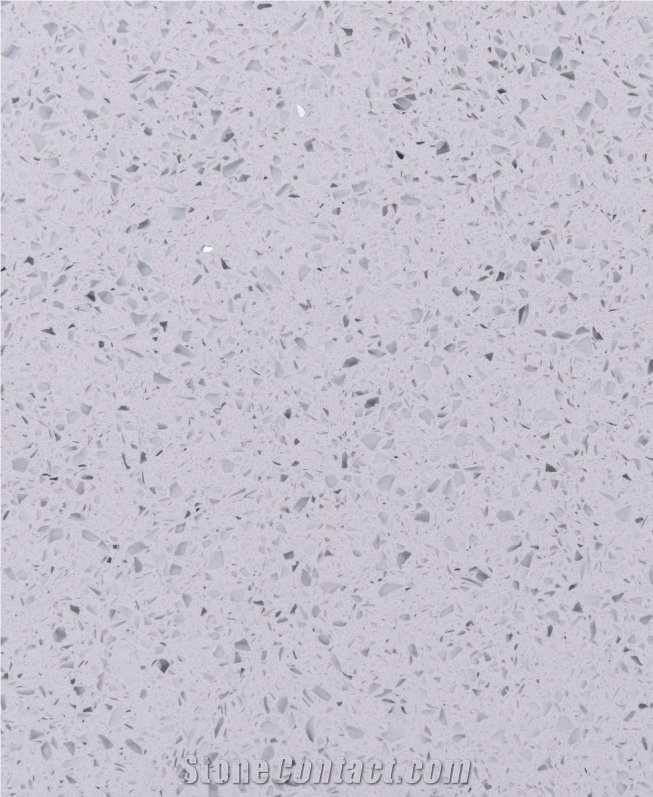 Quartz Slabs With Fine Grain White Background