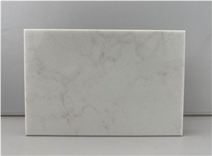 Small Pattern Quartz Slab Beige Background