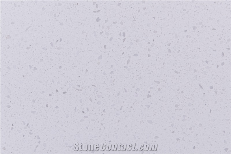 Sparkling Quartz Stone Slabs Come With Pure White