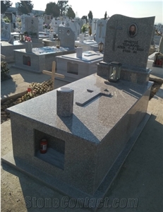 Tombstone/Gravestone - Semi Red Granite