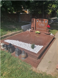 Vanga Red Granite Companion Monument