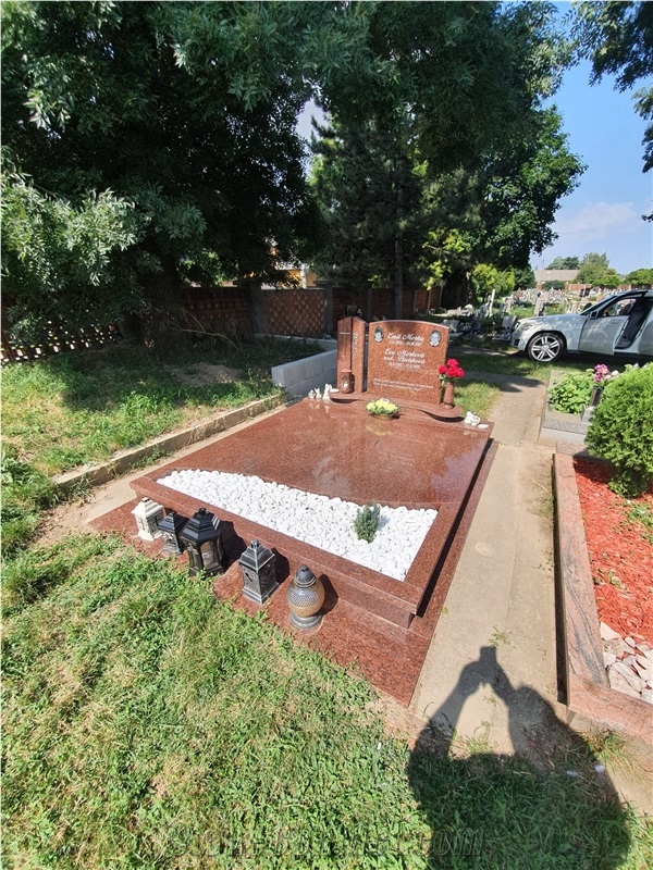 Vanga Red Granite Companion Monument