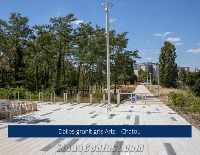 Cinzento Ariz Granite Walkway Pavement