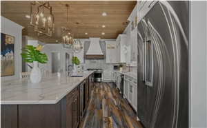 Calacatta Quartz Kitchen Countertop