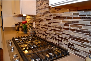 Glass Mosaic Kitchen Backsplash